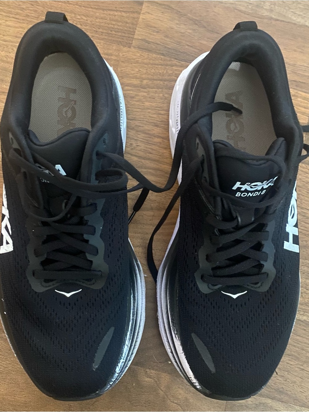 HOKA Women’s Bondi 8 Black Running Shoes - Picture 2 of 6